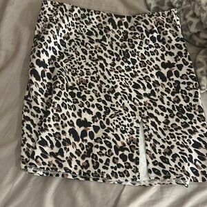princess polly cheetah silk skirt!!